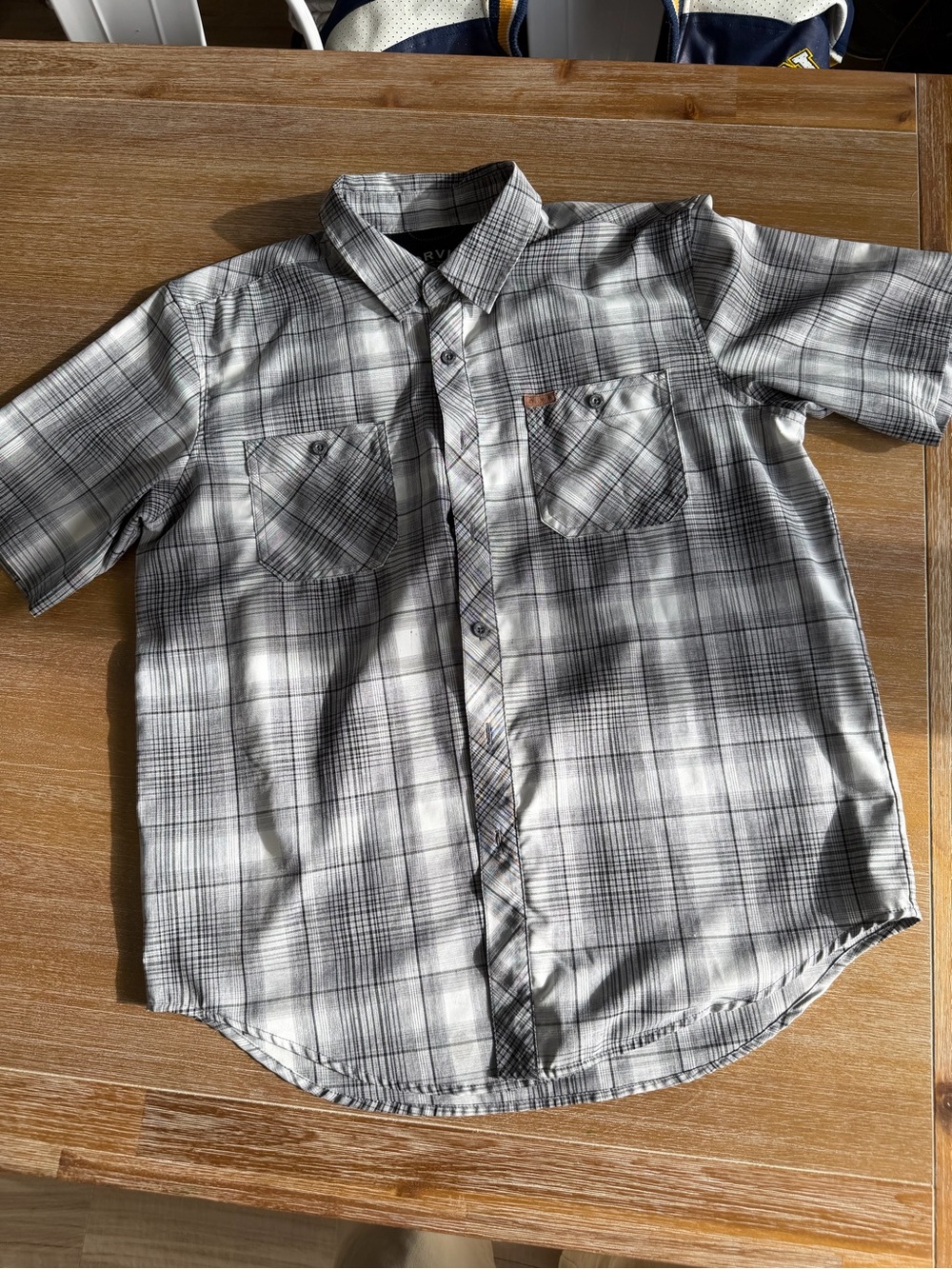 Orvis Men's Classic Collection Short Sleeve Tech Shirt - Gray Plaid, Size L